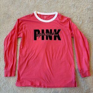 Victoria's Secret PINK Camus Tee Long-Sleeve Oversized Top